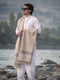 Handwoven Pure Wool Shawl with Border - Lightweight