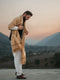 Light Beige Color Swati Woolen Shawl for Men - Handmade