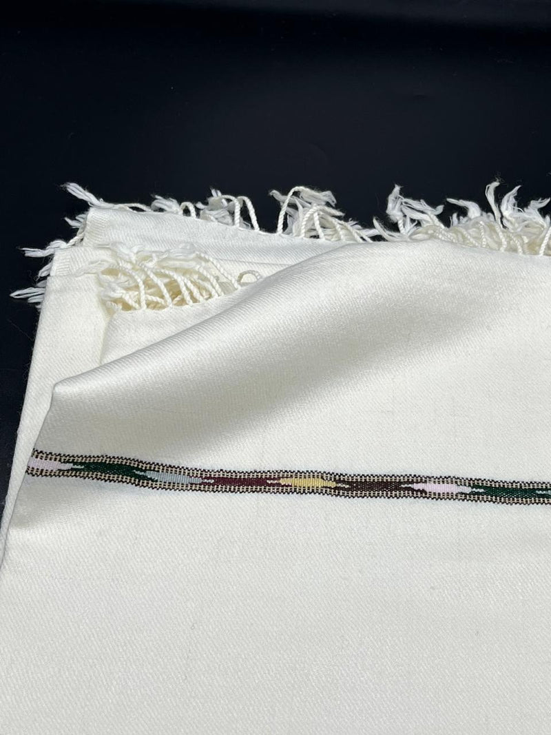 Angora  Handmade white Shawl