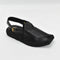 black dotted handmade chapal