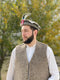 Chitrali Cap With Feather and Makhor Lapel Pin